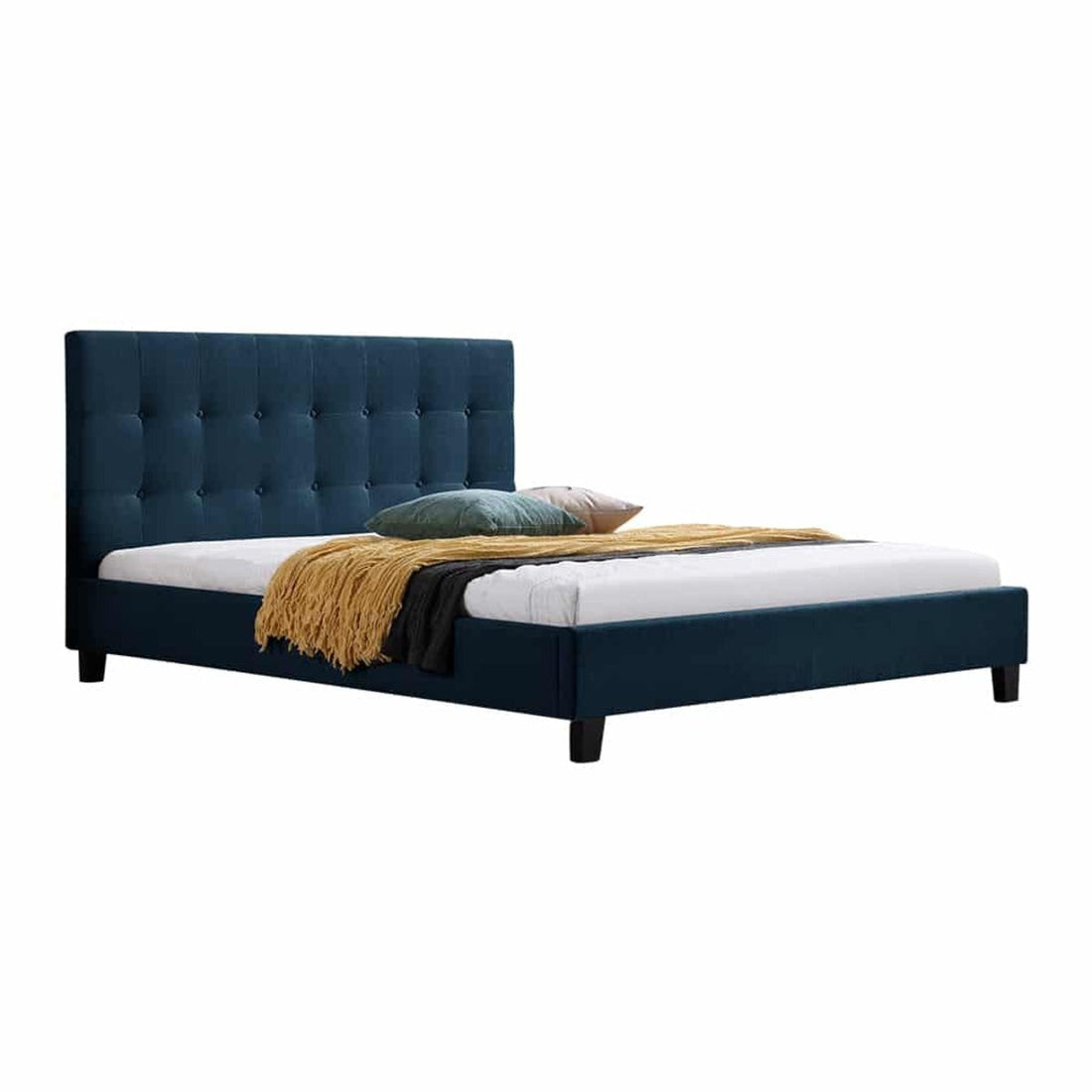 Serenity Queen Slat Bed - Ink