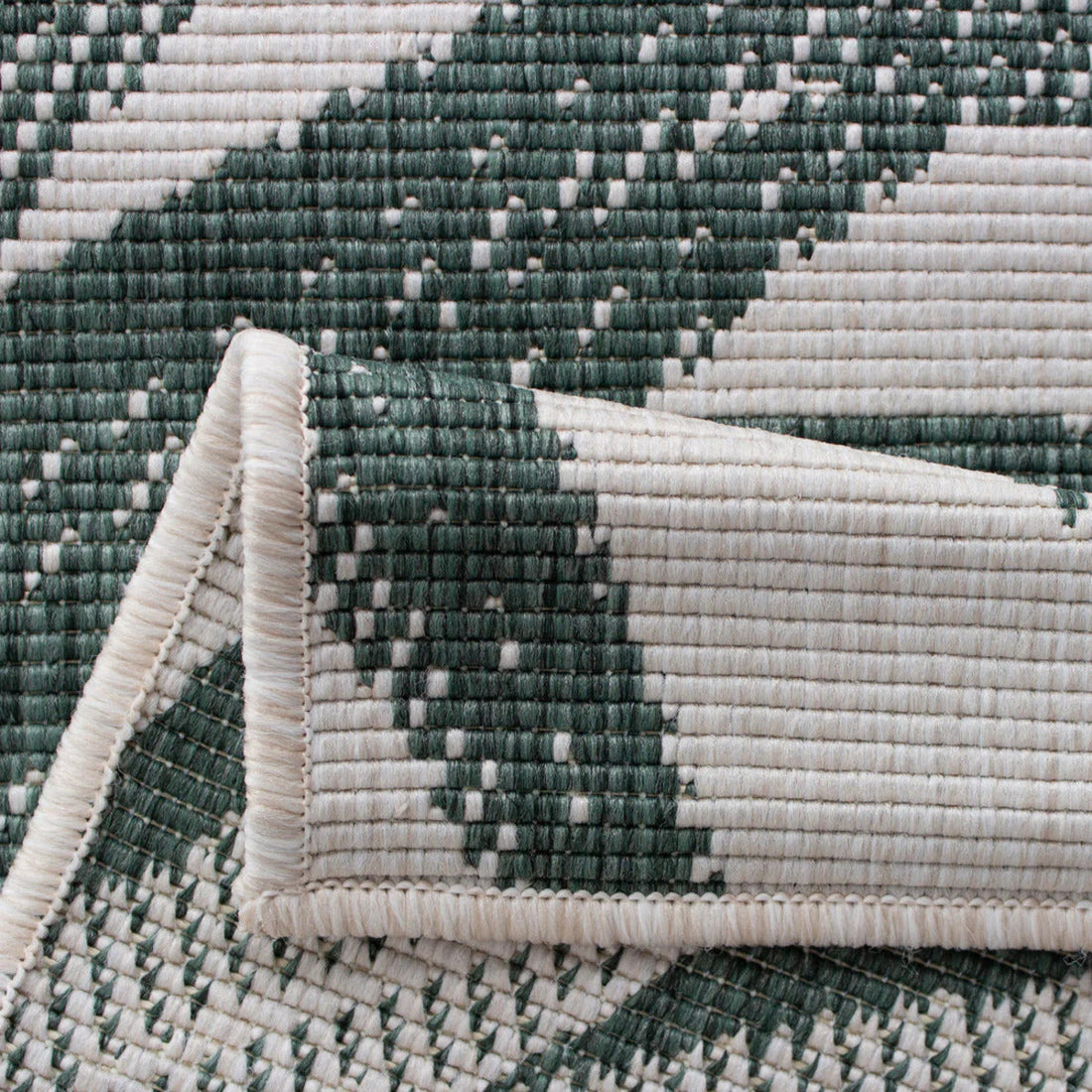 Eden Indoor/Outdoor Palm Green Rug