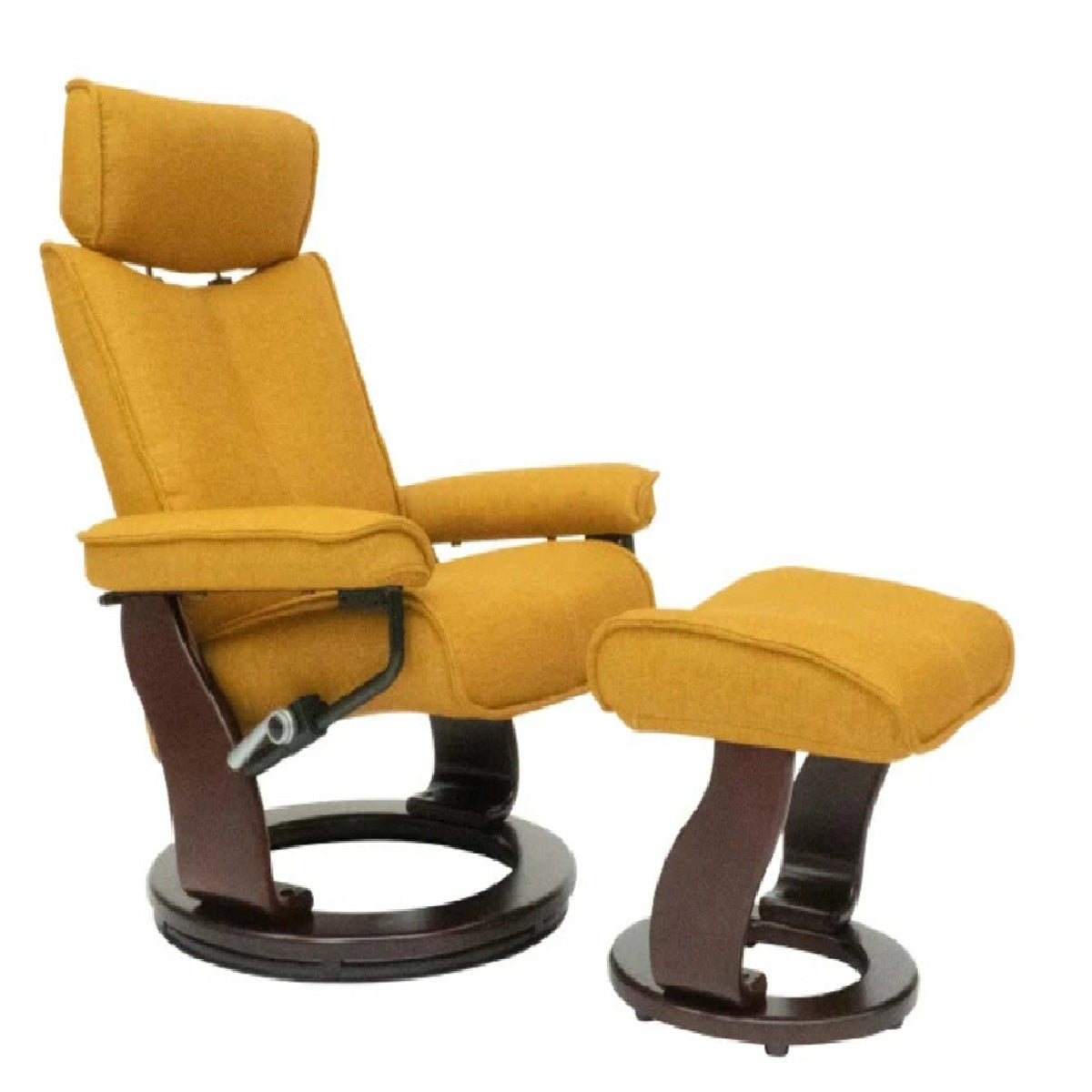 Malmo Chair with footstool Mustard | SuperPrice Furniture
