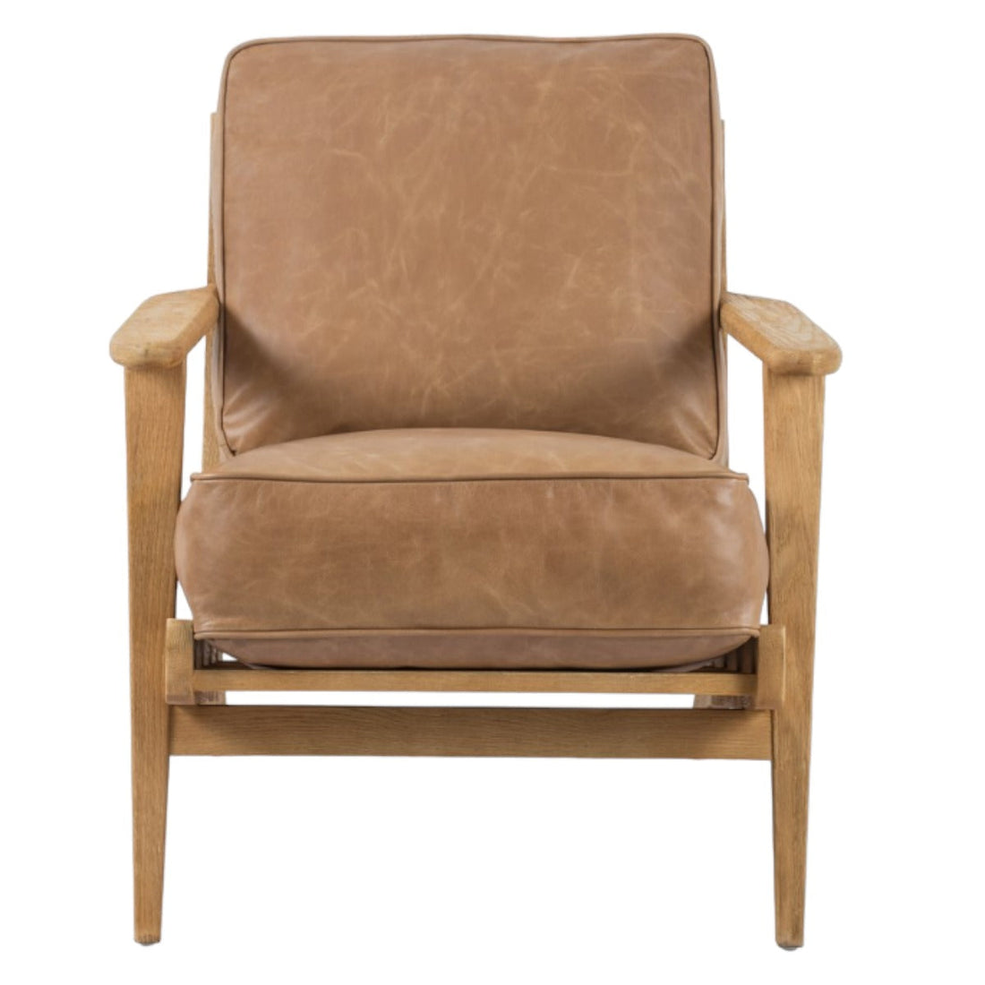 Lodge Armchair Leather Camel