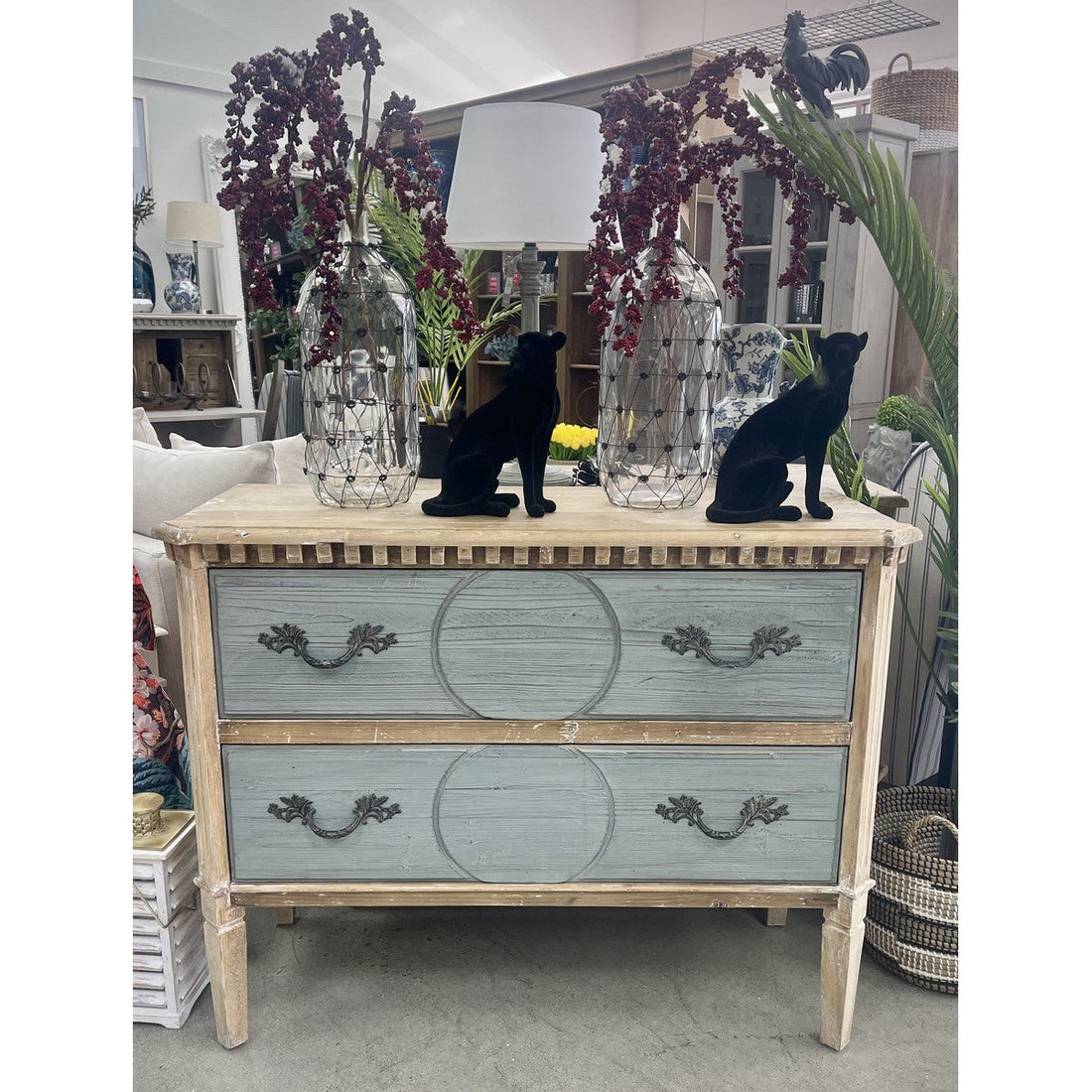 French Country 2 Drawer Chest