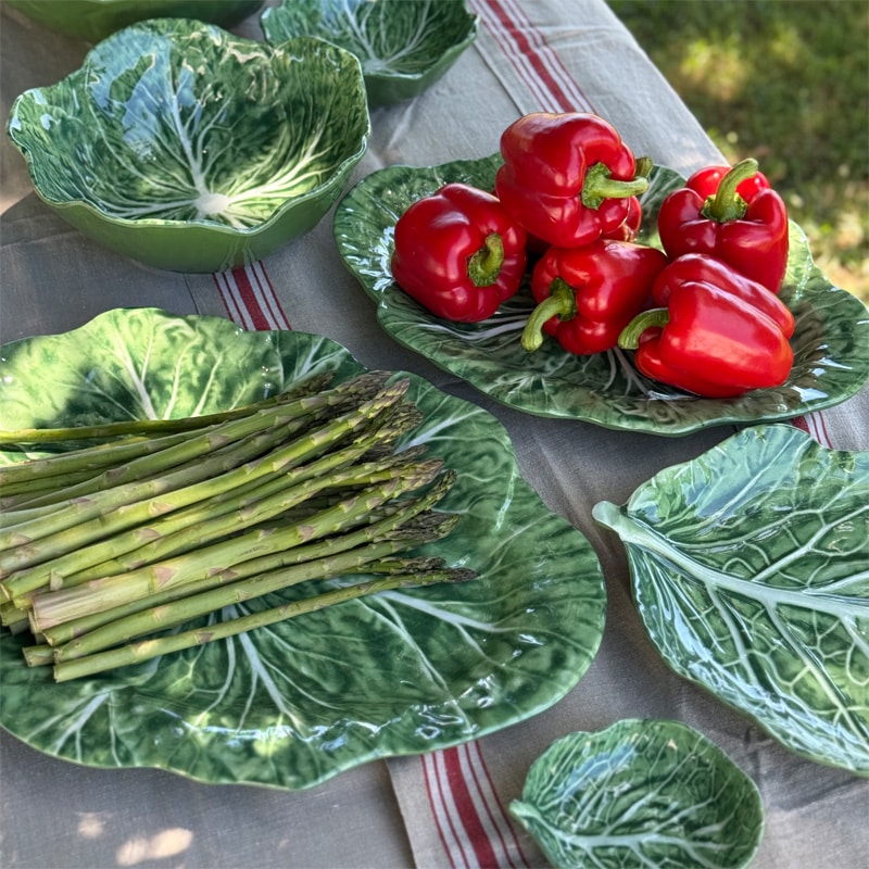 Melamine Cabbage Leaf Large Platter 30cm