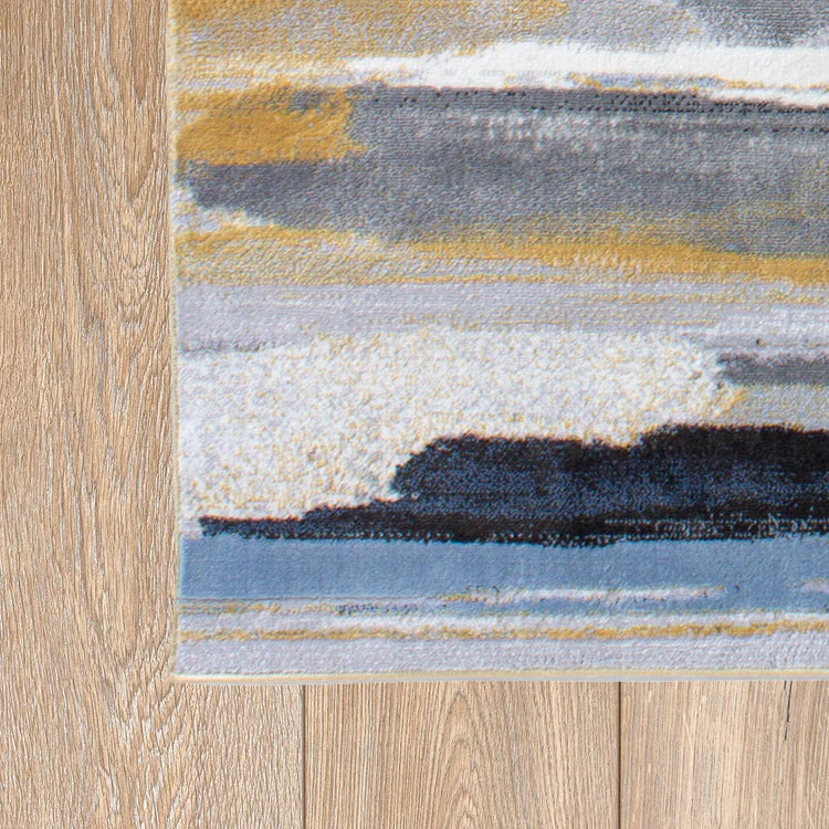 Mina Fluid Blue Multi Rug 200 x 290 cms