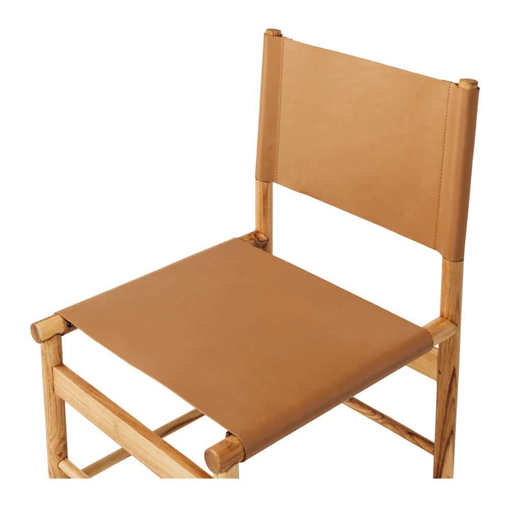 Ned Dining Chair - Saddle Brown
