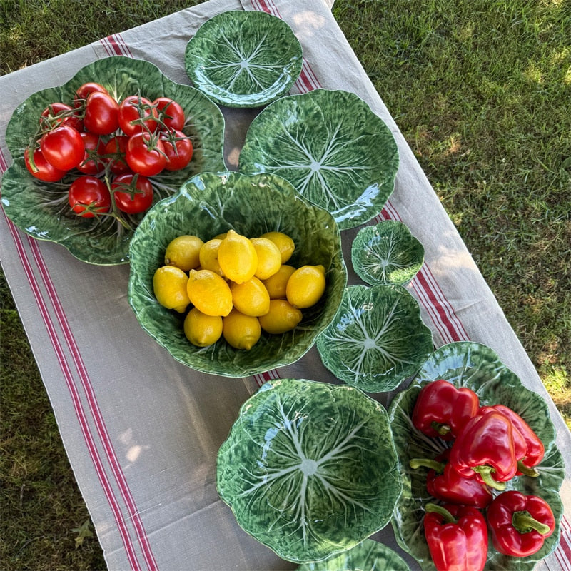 Melamine Cabbage Leaf Small Dish 13cm