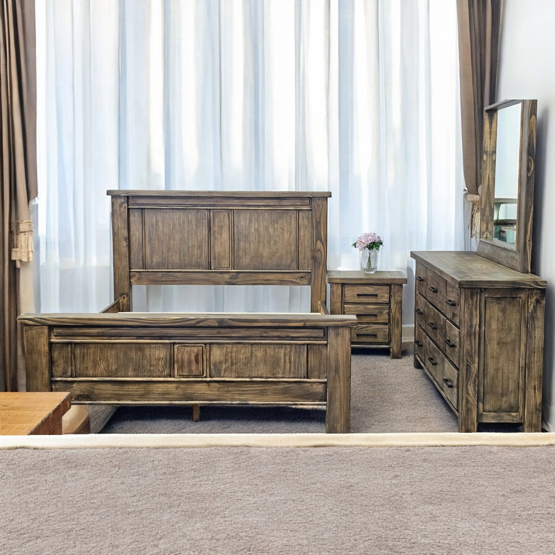 Woodshed 9Drw Dresser and Mirror