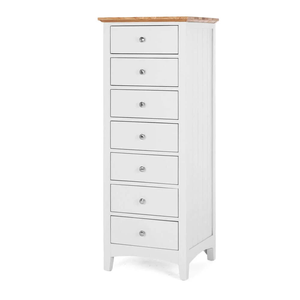 Jessica 7drw tallboy Oak Top