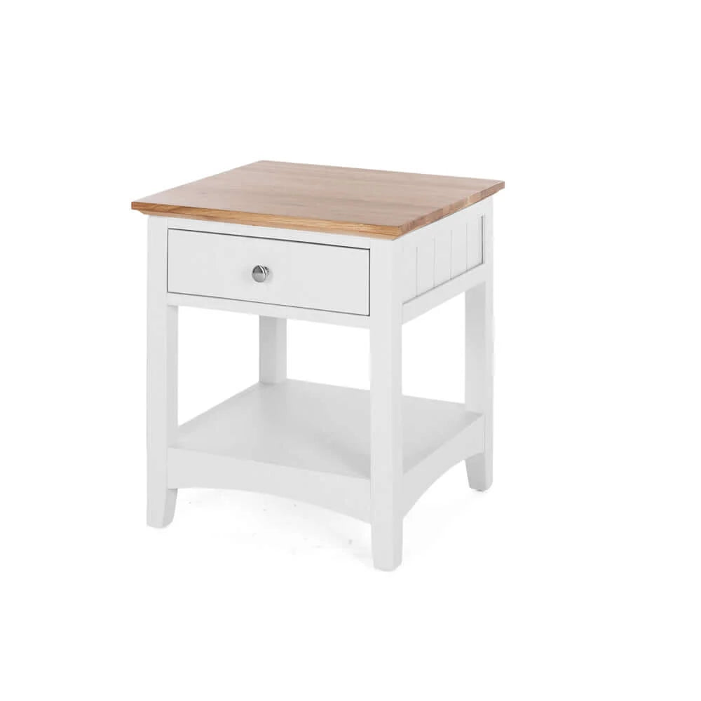 Jessica 1drw Bedside Oak Top
