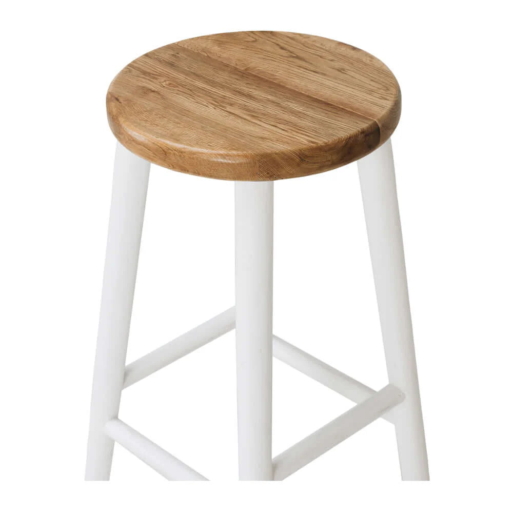 Rye Barstool - Rustic White
