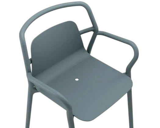 Mila Outdoor Stackable chair Ocean Green