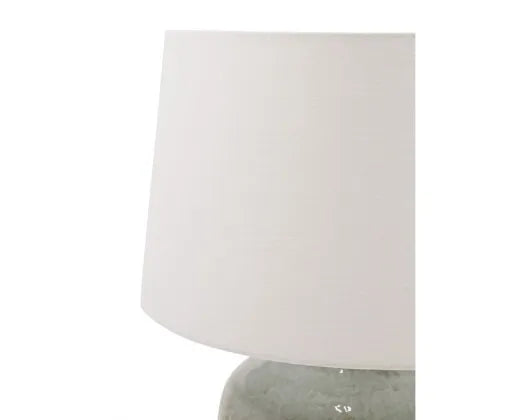 SEYCHELLES CERAMIC LAMP W LINEN SHADE - SOFT (971051) RML