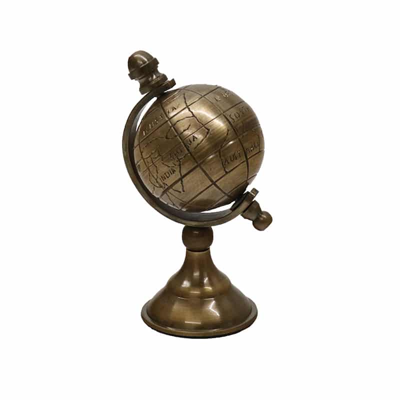 Antique Brass Globe 5cm dia
