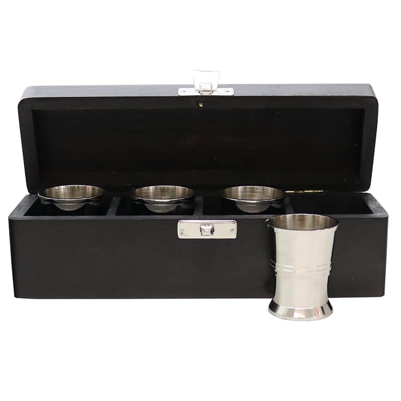 Nickel set 4 Shot Cups