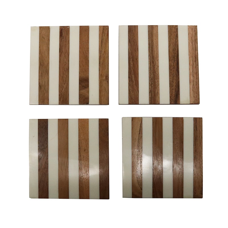Coaster Resin s 4 Stripes
