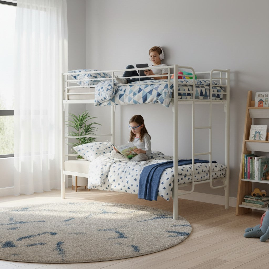 Titan Commercial Grade Bunk Bed - Beige - Single