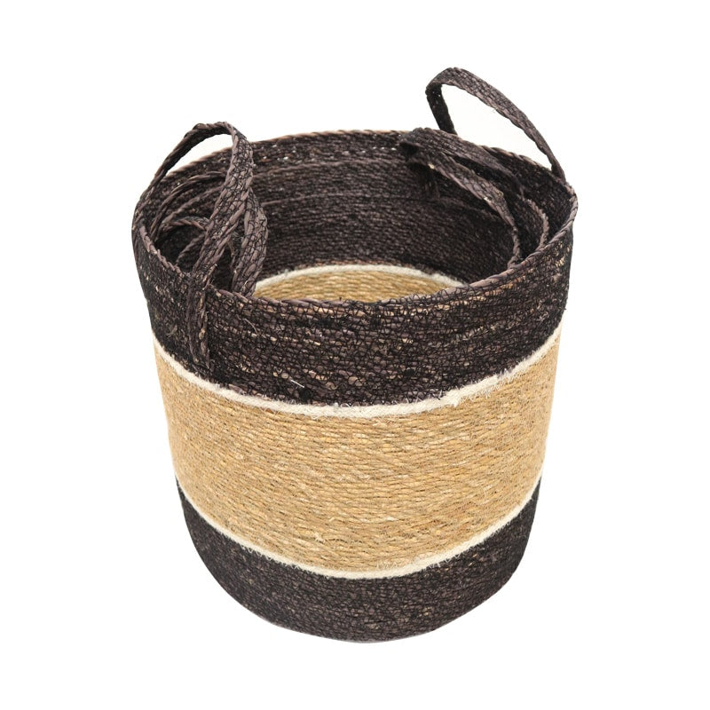 Seagrass Jute Storage Baskets with Handles s 3