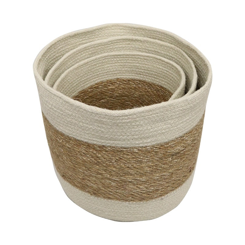 Seagrass Jute Storage Baskets W O Handles s 3