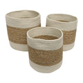 Seagrass Jute Storage Baskets W O Handles s 3
