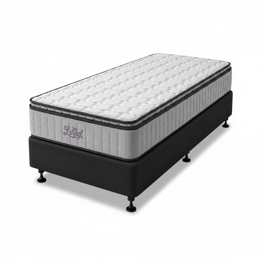 Lunar Pocket Spring Mattress and Base - Single