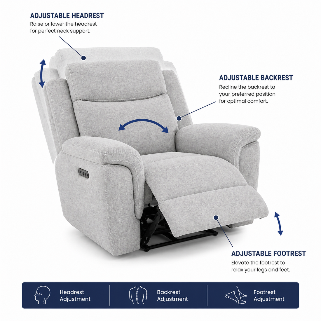 Nash Power Recliner Chair by John Young