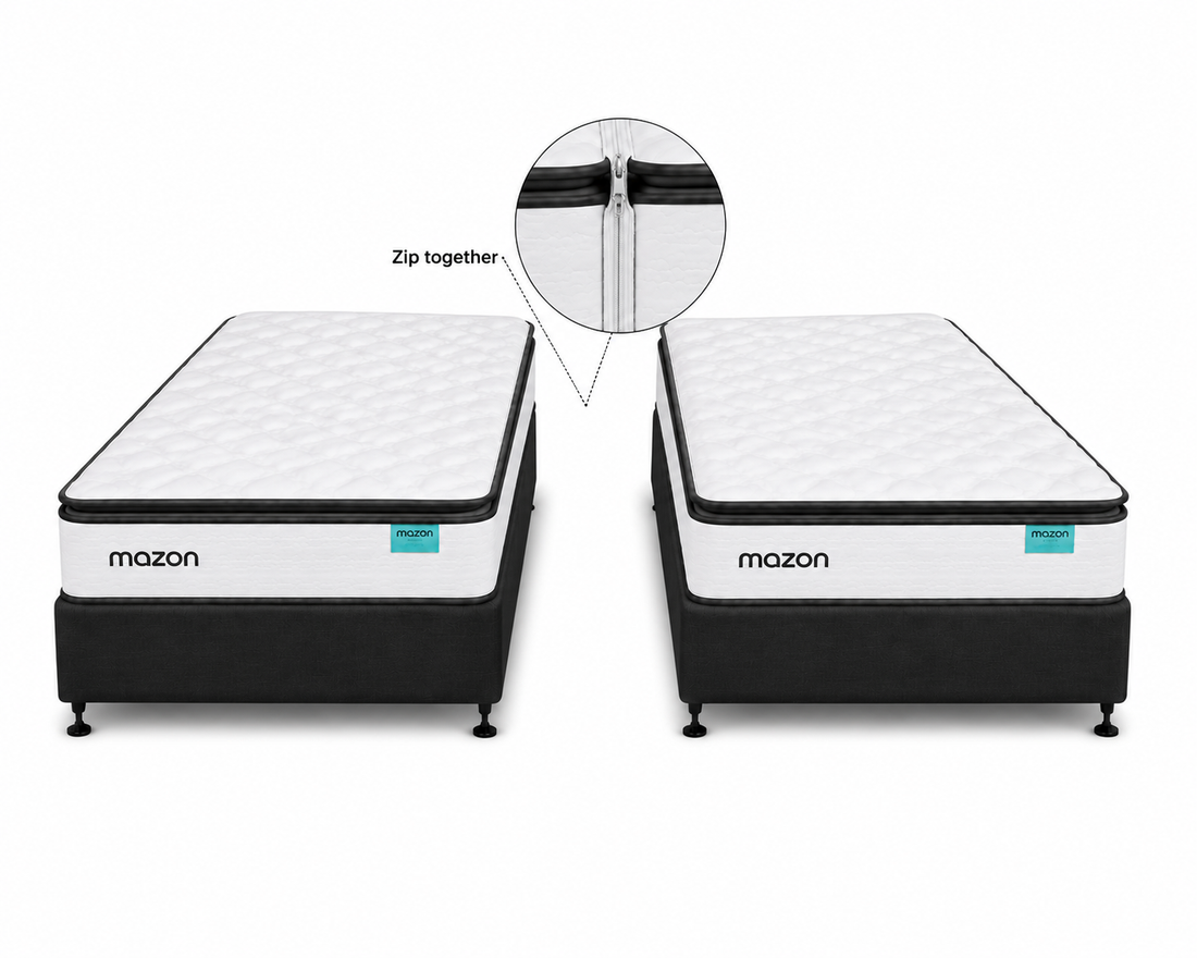 Mazon Eco-Coil S2 SPLIT WITH ZIP - Super King Bed