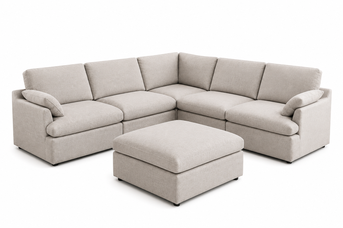 Scarlet Corner Modular Lounge Suite by John Young