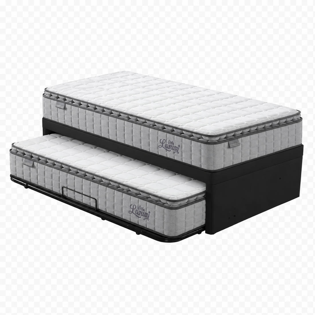 Classic Trundle Bed Set with two Lunar mattresses