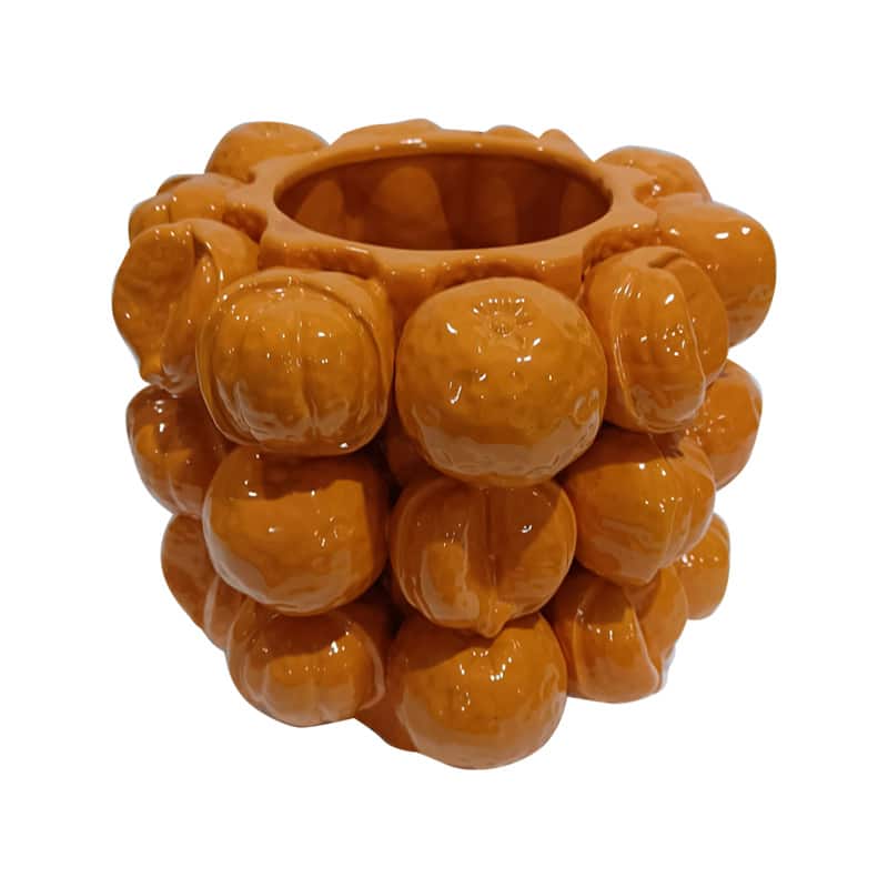 Ceramic Orange Vessel