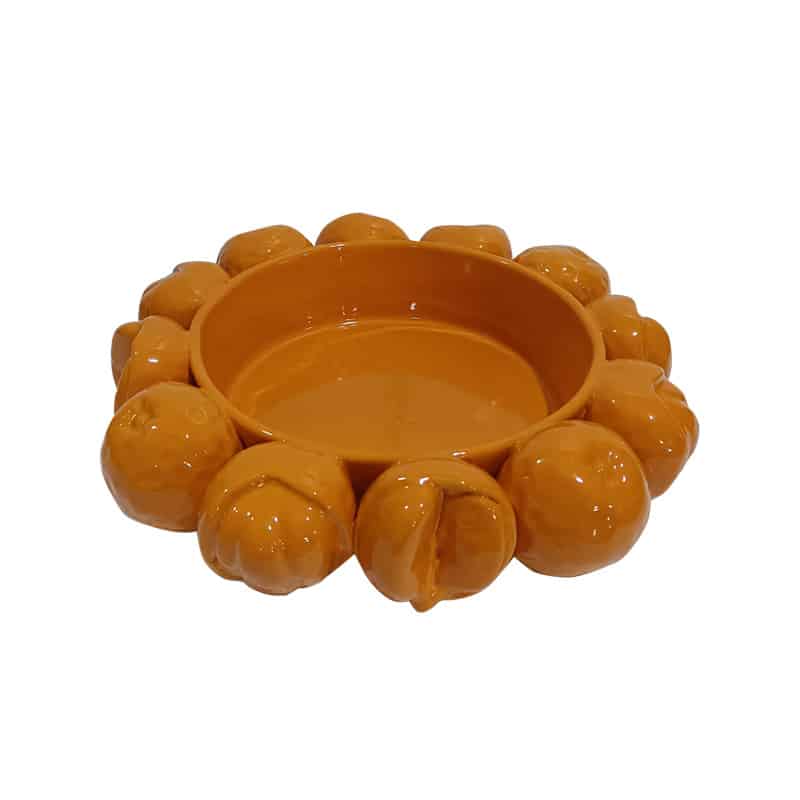 Ceramic Orange Bowl
