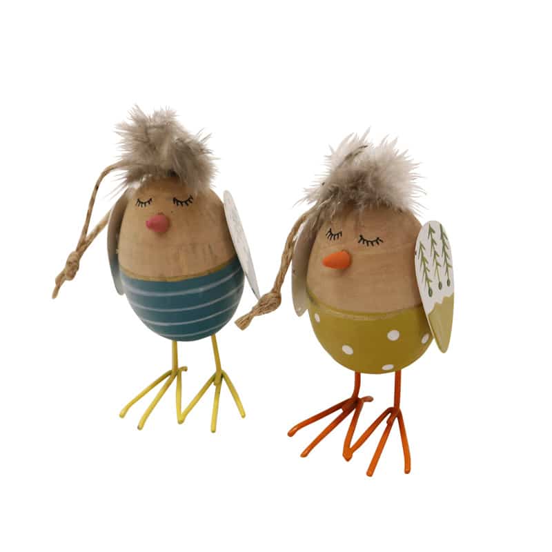 Whimsical Chick Eggs Fluffy Hanger 2 asstd