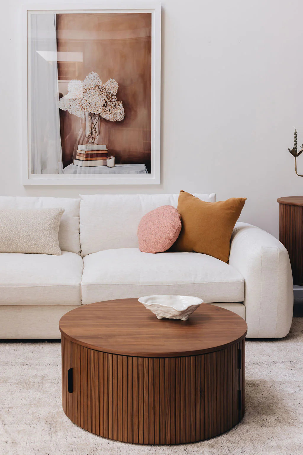 Palliser Round Coffee Table (Walnut)