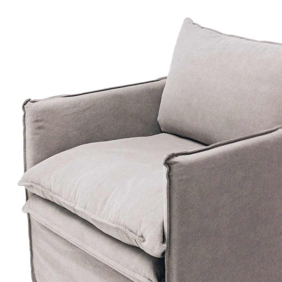 Hamilton Slipcover Armchair (Cement)