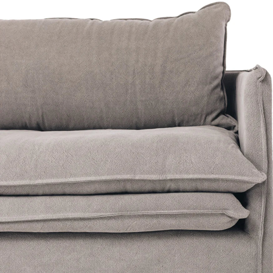 Hamilton Slipcover 3 Seater Sofa (Cement)