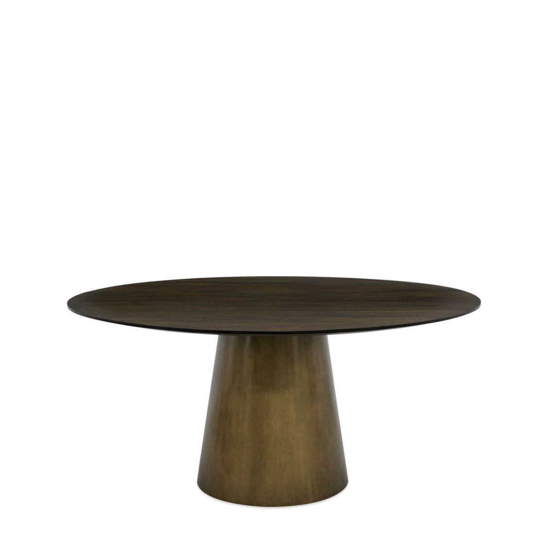 Malibu Dining Table Round with cone base dark