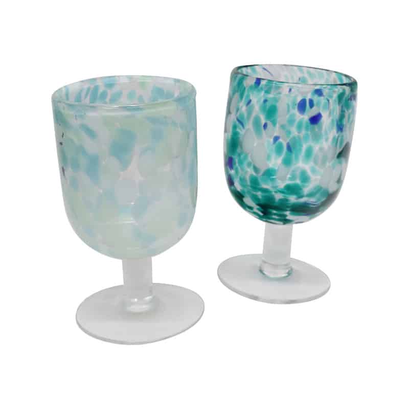 Glass Multi Colour Wine Glass