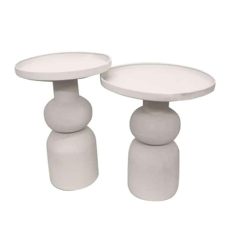 Windsor Ripple Side Tables 50 55cm set 2