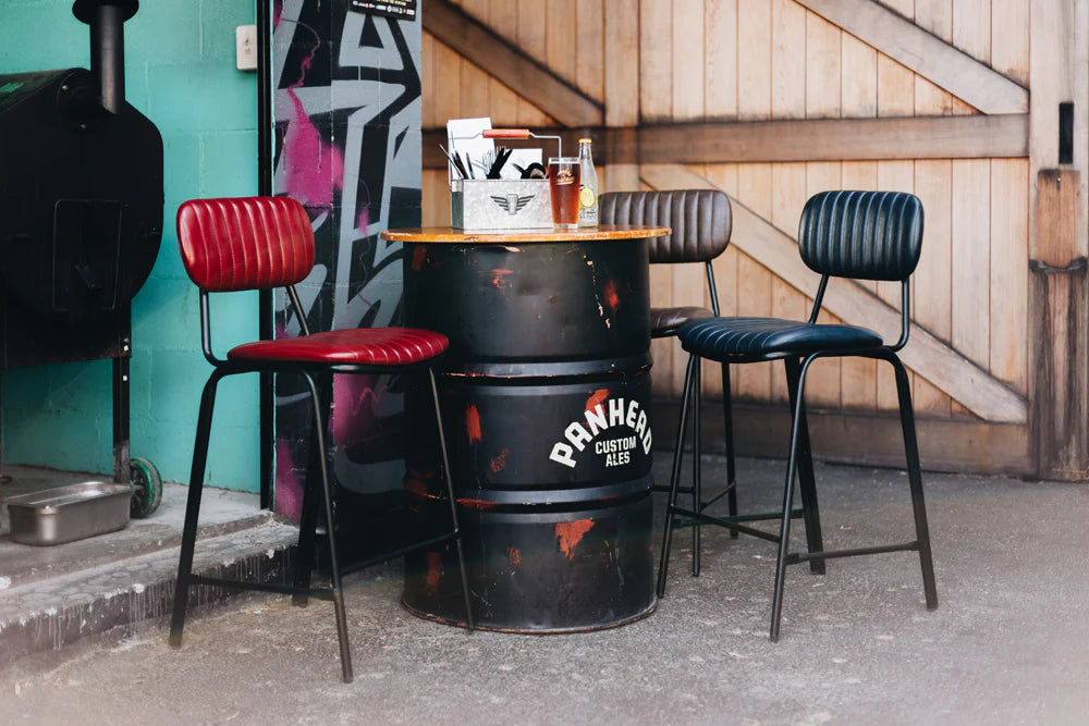 Datsun Barstool Vintage Blue PU