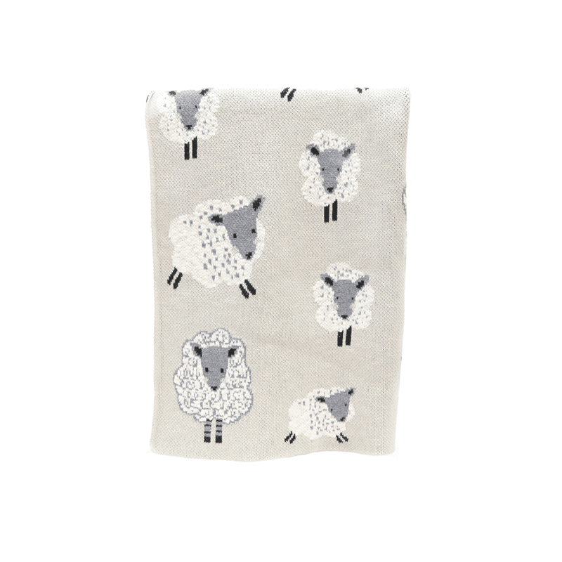 Cotton Throw Multi Lambs 80×100