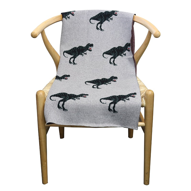 Cotton Dinosaur Throw 80×100