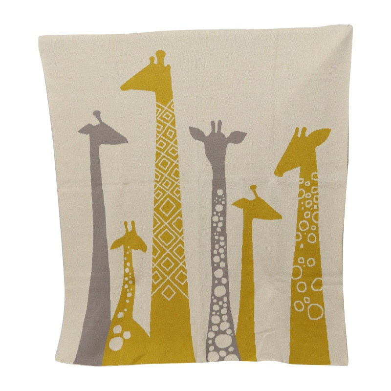 Cotton Baby Throw Giraffe 80×100