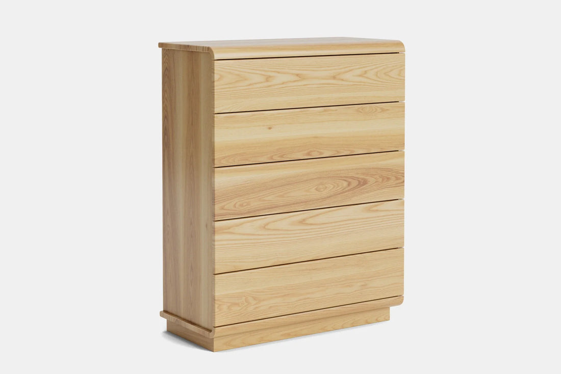 Karamea 5 Drawer Tallboy - Ash (K905)