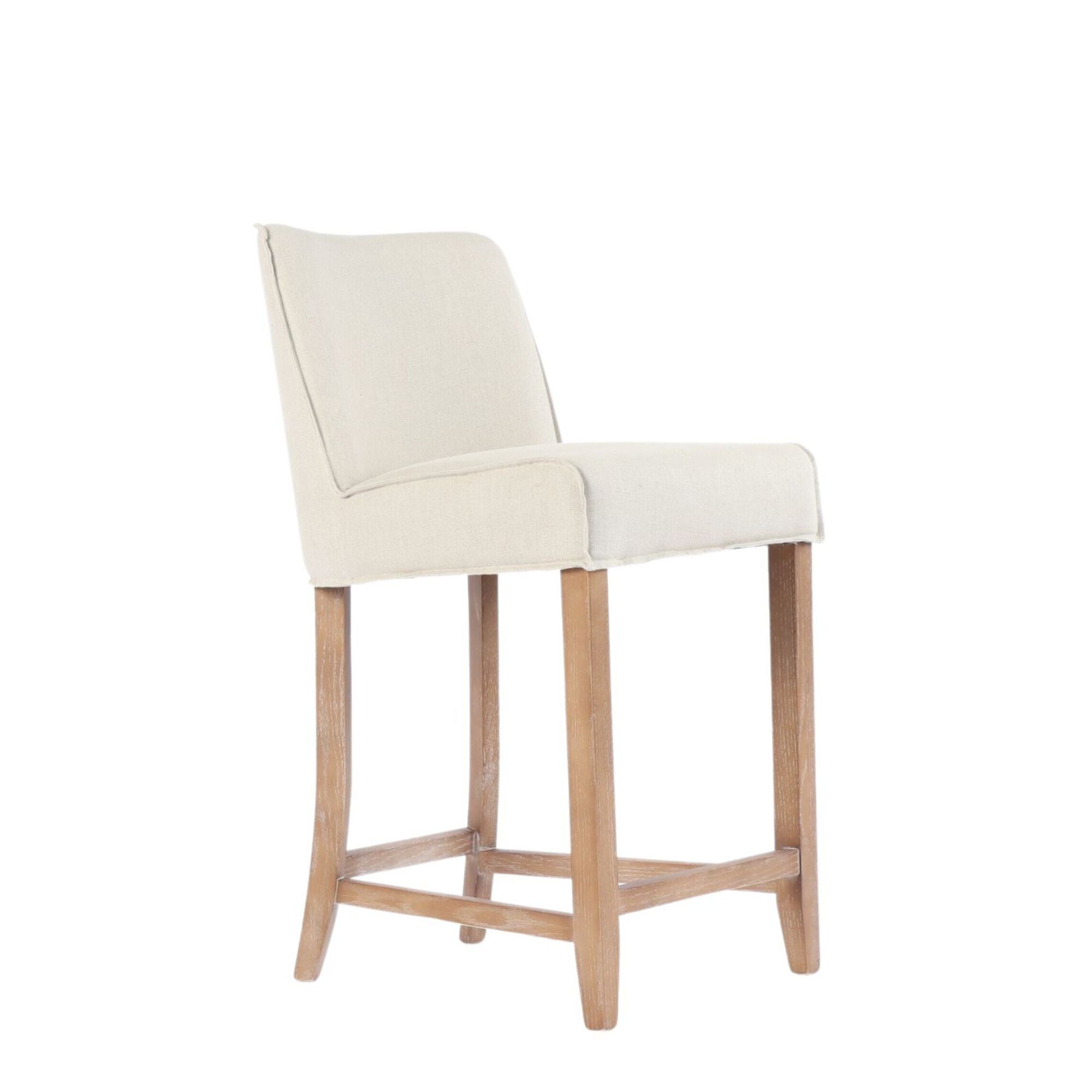 Bianca Counter Stool Fabric (CREAM) | SuperPrice Furniture