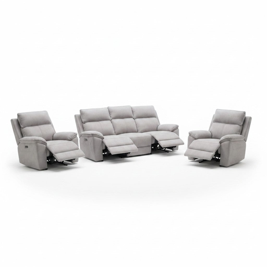 Natalie 3ER + 1ER + 1ER Recliner Suite (Electric)