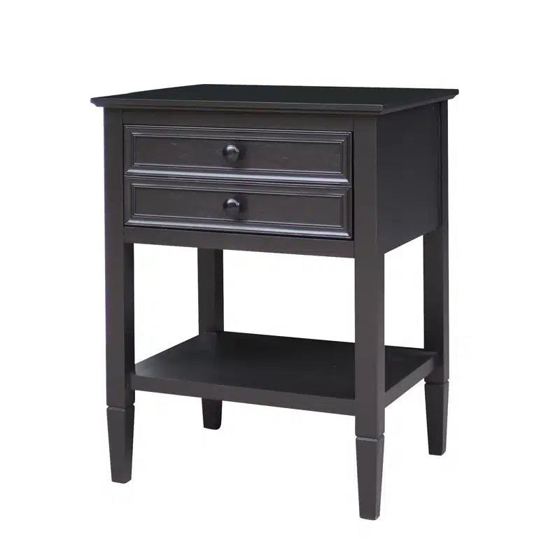 Cyrus Deep Drawer Bedside Table (Black) | SuperPrice Furniture