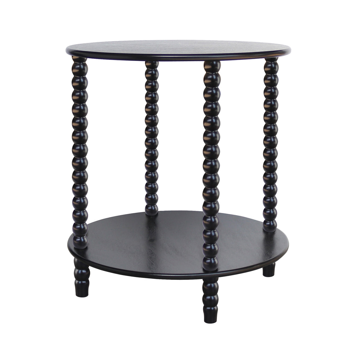 Cyrus Turned Leg Side Table Round