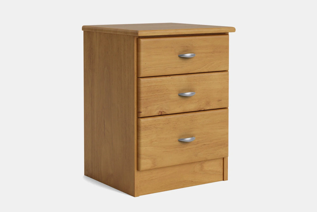 Northville 3 Drawer Bedside table (Coastwood - NZ MADE)