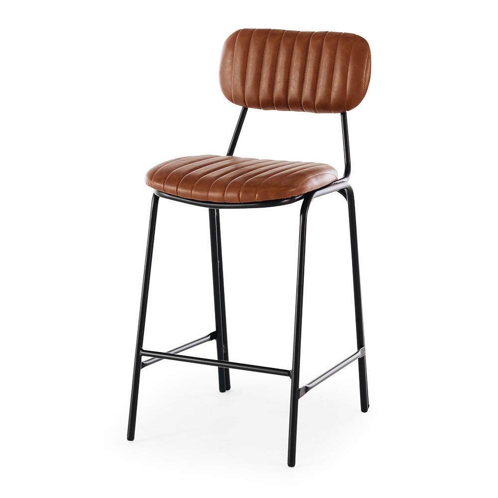 Datsun Barstool Vintage Tan PU (Seat Height 75cm)