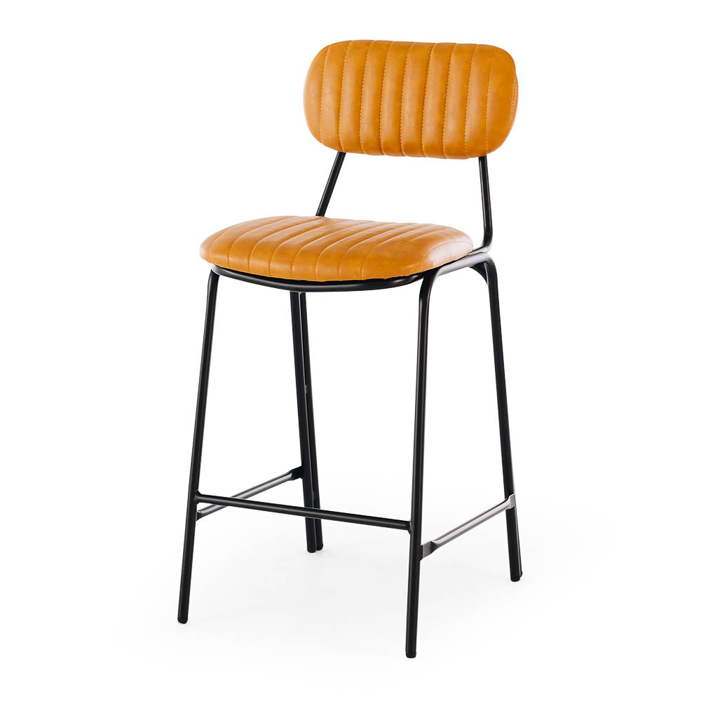 Datsun Barstool Vintage Camel PU (Seat Height 65cm)