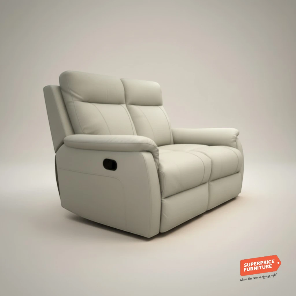 Roberto 2 Seater Leather Recliner Sofa by John Young
