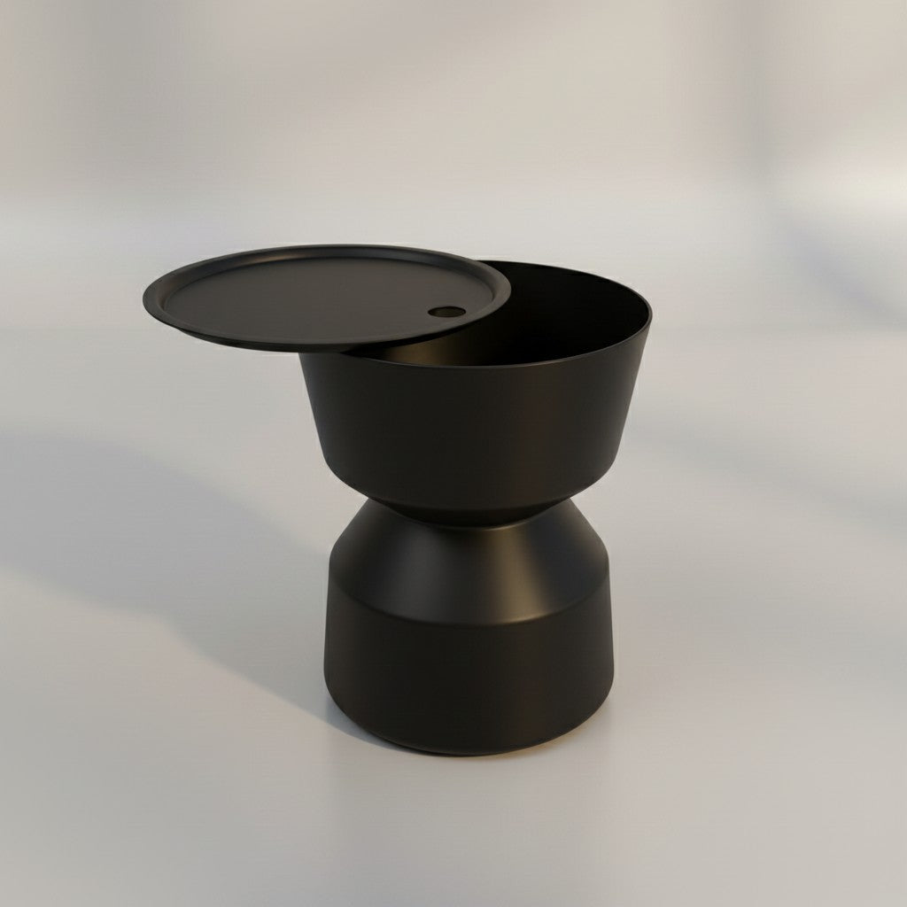 Outdoor Ice Bucket Side Table - Black (UR6011)